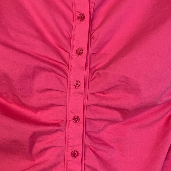 New York & Company Short Sleeve Button Down Blouse - Picture 3 of 6